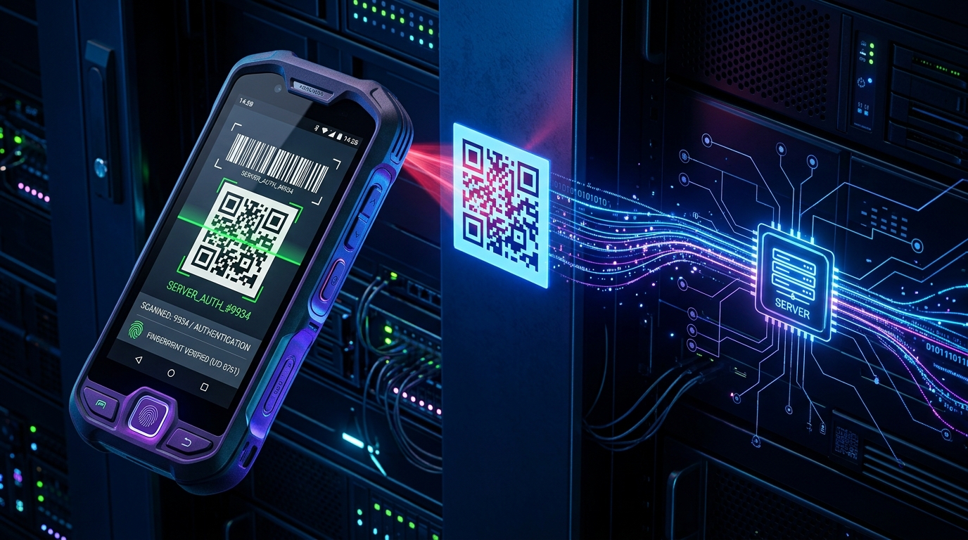 Terminal industrial Android Chainway utilizada para escaneo