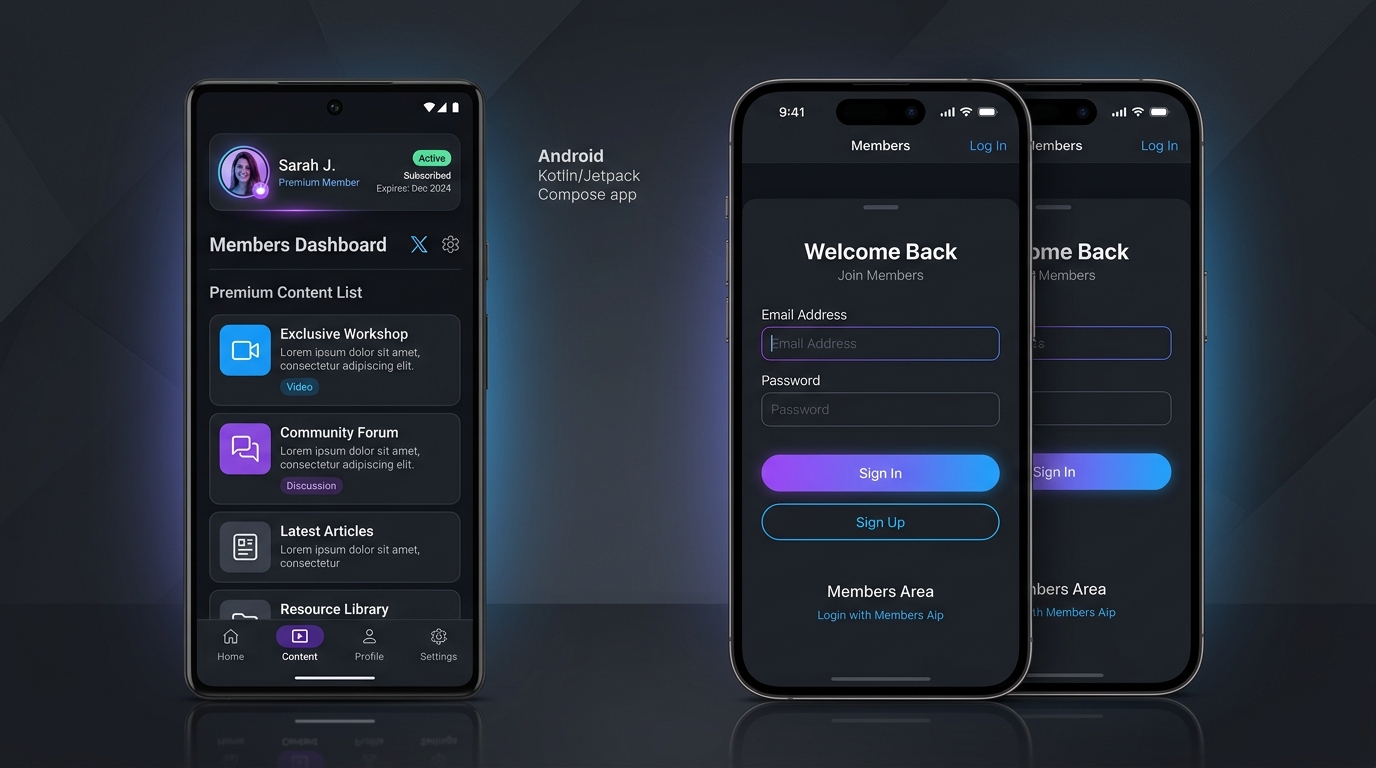Aplicación Android e iOS de InfinityClub